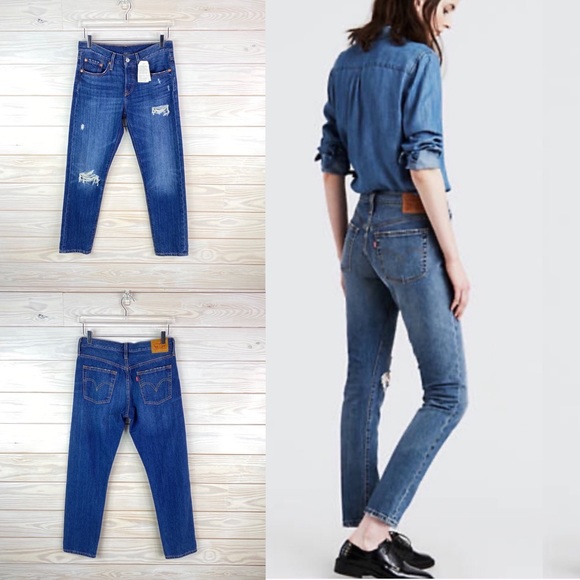 Levi's Denim - Levi’s Jeans Skinny Distress 501 Woman 26 New